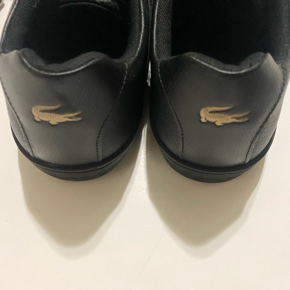 Mens Lacoste black leather casuals US 11.5 - Picture 7 of 7
